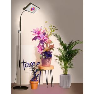 ANCIENTPWR Industrial-Grade Plant Grow Light, Full Spectrum for Indoor Plants with Auto Timer (3/9/12H), 10-Level Dimming, 75.5" Adjustable Height, Flexible Gooseneck & 4.1lb Heavy Base (ONE-Head-36W)