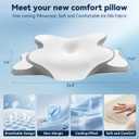 Sleep Apnea Pillow with Neck Pain & Snoring Relief -Orthopedic Cervical Pillow, Ergonomic Contour Memory Foam for Side, Back,Stomach Sleepers, Medium Firm Support