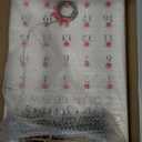 HOMirable Christmas Countdown 25 Days Wreath Advent Calendar Number Date Decor Merry Christmas Sign Rustic Wooden Home Decorations Holiday Xmas Party Ornament Gift