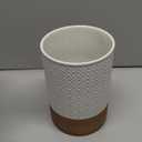 Large Jar with Lid, Ceramic Coffee Container Kitchen Food Storage Jars with Airtight Lids for Spice Cookie Ground Coffee, Decorative Jars for Coffee Countertop, Bar Accessories- White 64 fl.oz