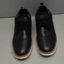 HCUBEAW Men's Dress Sneakers Oxfords Shoes Business Wingtip Casual Walking Brogue Shoes, (Euro 40, Black)