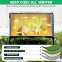 Cat House for Outside Use 900D Oxford Cloth, Outside Cat House Weatherproof with Remote Control Heated Pad, Insulated Cat Houses with Removable Feet to Isolate Moisture, Against Extreme Weather, Large