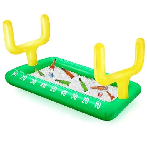 Football Inflatable Cooler for Parties Serving Bar for Football Party Supplies Super Bowl Party Decorations Green
