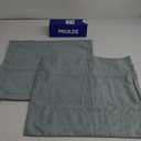 MIULEE Pack of 2 Decorative Burlap Linen Throw Pillow Covers 19x19 inch Light Green