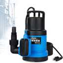 ZLAISS1HP Sump Pump Submersible - 3700 GPH Water Pump with Automatic Float Switch, Versatile For Clean Water, for Pool, Pond,Garden, Flooded Cellar, Aquarium and Irrigation, Medium, Blue, KF750AQ
