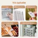 4 x HPRT Thermal Labels 1.97" x 1.57"(50x40 mm) Waterproof Sticker Paper, Thermal Tape for HPRT T20/T260LR Label Maker, Compatible with Rollo, Phomemo, iDPRT & MUNBYN, 155 Labels/Roll