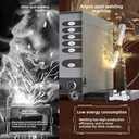 Jewelry Welder 110V 60HZ Automatic Numerical Control Touch Pulse Argon Arc Spot Welder CNC Spot Welding Machine for Gold Silver Eyeglass Repair, 11.65 x 8.6 x 5.9 inches