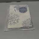 Blue Gray Table Runner Dahlia Pinnata Flower Beige Table Runners Modern Elegant Pompon Farmhouse Geometric Table Center Decor for Home Dining Party Entrance (13x72 Inch)
