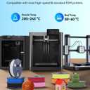 JAYO Matte PLA 3D Printer Filament Bundle 2KG, PLA Matte Filament 1.75mm Bulk, 8 Pack 250g Spool Filament (Black, White, Blue, Red, Pink, Orange, Light Yellow, Olive Green)