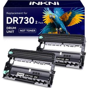 Compatible DR730 Drum Unit Replacement for Brother DR-730 TN760 Toner Compatible with MFC-L2710DW MFC-L2750DW HL-L2395DW HL-L2370DW HL-L2350DW HL-L2390DW DCP-L2550DW Printer (2 Pack, NOT Toner)
