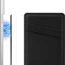 SS Magnetic Phone Wallet Compatible with MagSafe, Magnetic Card Holder for Back of Phone Compatible for iPhone 15/14/ 13/12 Series Black