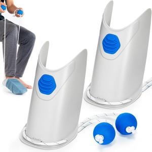 Sock Aid - 2 Pack Socks Helper with Adjustable Cords, Easy on Sock Aid Tool with Ergonomic Soft Foam Round Handles for Elderly, Disabled, Pregnant, Diabetics-Sock Helper Aide Tool