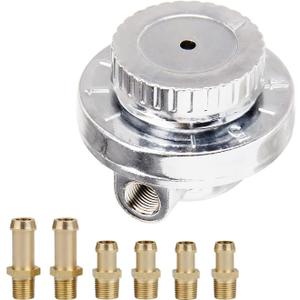 9710 Fuel Pressure Regulator Kit: Manual 5-Speed Adjustable Engine Carburetor Carb With 1/4", 5/16",3/8" Fuel Adapters