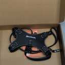 Magnetic Buckle Dog Leather Harness with 4 FT Leash | Anti-Wrinkle & Anti-Bite Leather | Ultra-Soft & Skin-Friendly | 450LB Escape-Proof Magease - Easy On/Off (Black, Small)