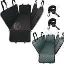 Mancro Dog Car Seat Cover for Back Seat, 2026 Upgraded 600D Heavy Duty Waterproof & ScratchResistant Dog Hammock for Car, Back Seat Pet Cover for Dogs with Sedan, Trucks and SUVs, Standard, Black