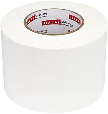 JIALAI HOME White Duct Tape 4 Inch, Industrial Grade 4 inches x 55 Yards (164 ft), 9 Mil Heavy-Duty, Waterproof, Strong, Flexible, No Residue, for Crafts & Home Improvement