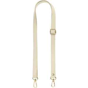 Leather Purse Strap Replacement PU Crossbody Adjustable Long Strap with Silver Swivel Clasps (26-51 Inch, Beige Gold)