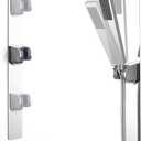 SKOWLL Magnetic Handheld Shower Head Holder No Drill, Wall Mount Adjustable Shower Head Holder, 22 Inch Sliding Bar Adjustable Height and Angle for Kids, Elderly and Pets, Polished Chrome