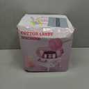 Cotton Candy Machine, Mini Cotton Candy Maker Machine for Kids with Sugar Scoop, Easy & Safe to Use, Pink Vintage Portable Candy Floss Maker for Birthday, Home, Party Gatherings, Christmas Gift