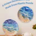PieceRelax 3D Puzzle Plate 124 Pieces - Shells and the Sea - Jigsaw Puzzle for Adults, Decorative Plate with Durable Plastic Pieces, Ideal Gift for Home or Office Décor [PL1011]