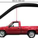 Lightronic Extra Durable Tape-on Window Visor, Fits 1988-1998 Chevrolet & GMC C/K 1500, 2500, 3500 Regular/Extended Cab, 1992-1999 Tahoe & Yukon, 1992-1994 Blazer (NOT Fit S10 Blazer), Smoke, 2-Pcs