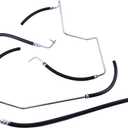3Pcs Power Steering Hose PSA69893 Compatible with Chevy Chevrolet Trailblazer EXT GMC Envoy 2002-2009 Saab 9-7X L6 4.2L 2005-2009 Isuzu Ascender 2003-2008 Buick Rainier L6 4.2L 2004-2007