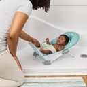 Ingenuity Foldaway 2-Position Bather, 2-Position Bath Support for Sink or Bathtub, for Ages 0-6 Months, Up to 20 Pounds, Green