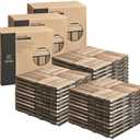 THYOI Deck Tiles, Patio Flooring - Outdoor Waterproof Acacia Wood Tiles for All Weather Use - Balcony, Backyard, Indoor & Outdoor (White Crossed Pattern, 9 Pcs - 30 Square Ft), Golden Teak Pattern