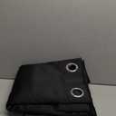 NICETOWN Complete 100% Blackout Curtains, Thermal Insulated & Energy Efficiency Window Draperies with Black Liner, Noise Reducing Short Curtains for Kids Room (Black, 62-inch W by 63-inch L, 2 Panels)