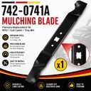 942-0741A 21 Inch Mulching Mower Blade Compatible with Troy-Bilt TB110 TB230 TB240 TB130 TB200 TB160 TB210, MTD Cub Cadet Craftsman Walk Behind Mowers, Replaces 742-0741A CMXGZAM100067, 1 Pack