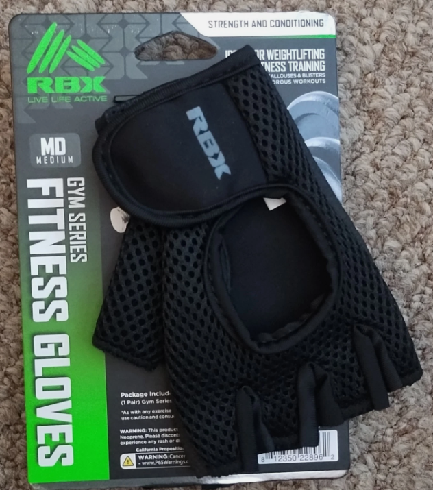 RBX Weight Lifting Gloves Gym Fitness Workout, Anti Slip Palm Protection Half Finger Exercise Glove for Powerlifting Deadlifting Bodybuilding Calisthenics Cycling Rowing Climbing Training, Men Women, Size M