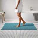 MAYSHINE Plush Shaggy Chenille Bath Mat | Extra Soft, Super Absorbent, Non-Slip Bathroom Rug | Fluffy Microfiber, Area Rug Sets for Bathroom Floor, Kitchen, Living Room | 59"x31" | Maui Blue