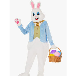 Morph Easter Bunny Costume Adult Deluxe Rabbit Mascot Outfit for Men - Perfect for Easter Costumes and Events Large