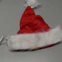 VAIZIQ Santa Hat Light Up Christmas Hats Adults For Women Adult Men,Unisex Red Velvet Comfort Xmas Hat Holiday New Year Festive Party Headwear