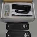 Outdoor Keyless Lock with Adjustable Deadlatch 2-3/8'' and 2-3/4'',Mechanical Combination Door Lock with Keypad, Sunscreen Waterproof Keyless Gate Locks for Outdoor Fence with Handle (Black)