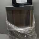 EKO Mirage-T 50 Liter / 13.2 Gallon Touchless Rectangular Motion Sensor Trash Can, Brushed Stainless Steel Finish