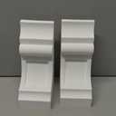Vercraft 2 Pack Corbels 4-inch W x 5 1/4-inch D x 10-inch H Bracket White Corbels Decorative for Doorway Countertops Porches Fireplace Mantel Beams Tabletops Entryways or Embellished Trim