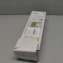 100% Blackout Fabric Folding Door Curtain with Magnetic Closure - Accordion Style for Sliding Doors, Closets,Wardrobe and Temporary Door Solutions Doorway CurtainsW42 x L78, Grey 1 Panel