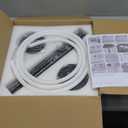 Modern Kitchen Island Light Fixtures 3000K-6500K Black Pendant Lights Fixture with 59.05 inch Soft Silicone Lamp Strip DIY Outlook Modern Linear Chandelier for Table Dining Room Island
