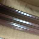 Pushglossy 1 Pc 36" Double Bubble Kerf Door Sweep 1-3/4" Wide Vinyl Weatherstrip Seal for Exterior Doors, Energy Efficient Draft Stopper, Easy Slide in Installation, Blocks Dust/insects/noise (Brown)