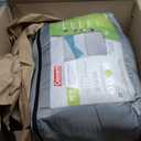 Coleman 45F Double Sleeping Bag, Queen Size XL Tandem Sleep Sack with Big & Tall Design, Zips Apart into 2 Sleeping Bags, Machine Washable