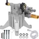 Biswing Pressure Washer Pump, 7/8" Shaft Vertical Plunger, 3400 PSI Max, 2.5 GPM, Replacement Compatible with Honda, Simpson, RYOBI, Briggs & Stratton, Subaru, Craftsman, for Gas Power Pressure Washer