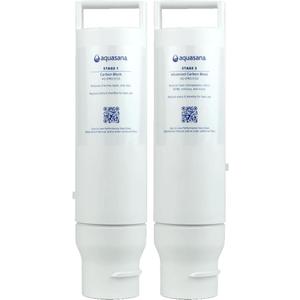 Aquasana SmartFlow Reverse Osmosis Water Filter Stage 1 and Stage 3 Replacement Carbon and Advanced Claryum Filters Last 6 Months - Not Compatible with OptimH2O - Replacements only