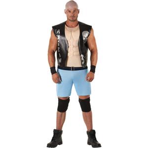 Morph Stone Cold Steve Austin Costume for Men, WWE Wrestler Outfit, Adult WWE Costume for Fans and Collectors, XL