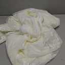 FINECITY Ivory Lace Curtains 45 Inch Length, Vintage Sheer Curtains Short for Windows, Country Leaf Floral Patterned Privacy Lace Curtain Panels for Kitchen Window, 52 x 45 Inch, Ivory, 2 Panels