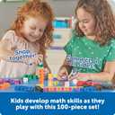 Learning Resources MathLink Cubes - Set of 100 Cubes, Ages 5+ Kindergarten, STEM Activities, Math Manipulatives, Homeschool Supplies, Teacher Supplies