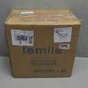 FEMILA Flush Mount Ceiling Light Fixture, 12" Brushed Nickel Ceiling Light, Water Ripple Glass, for Hallway, Living Room, Kitchen, Bedroom, E26 Base, 4FTJ22WG-F BN