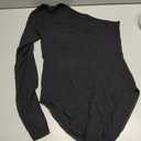 MANGOPOP Women's One Shoulder Tank Top Bodysuit Sexy Sleeveless Long Sleeve Backless Body Suits Off Shoulder Going Out Tops