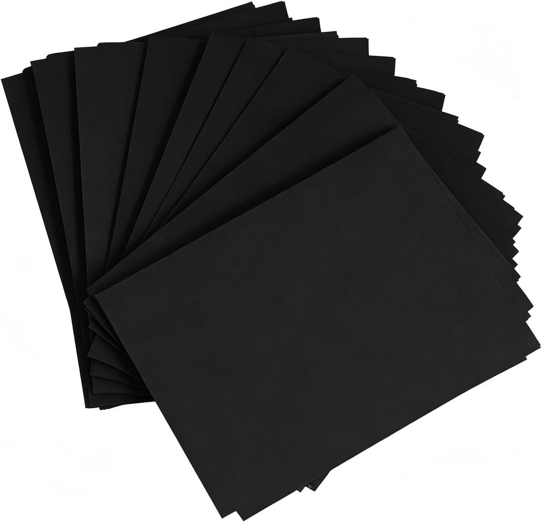 Large Black Construction Paper 18x24 Craft Paper for Drawing Poster DIY Art Project Medium Weight 100 Sheets