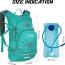 Hydration Backpack,Lightweight Hiking Backpack with 2L Water Bladder,Water Backpack for Biking, Running, Festival